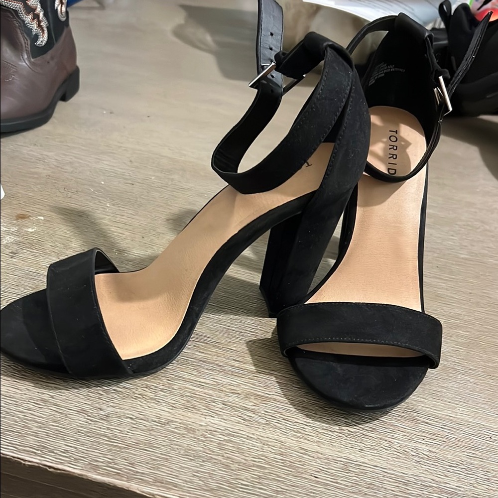 Torrid Black Heeled Sandals
